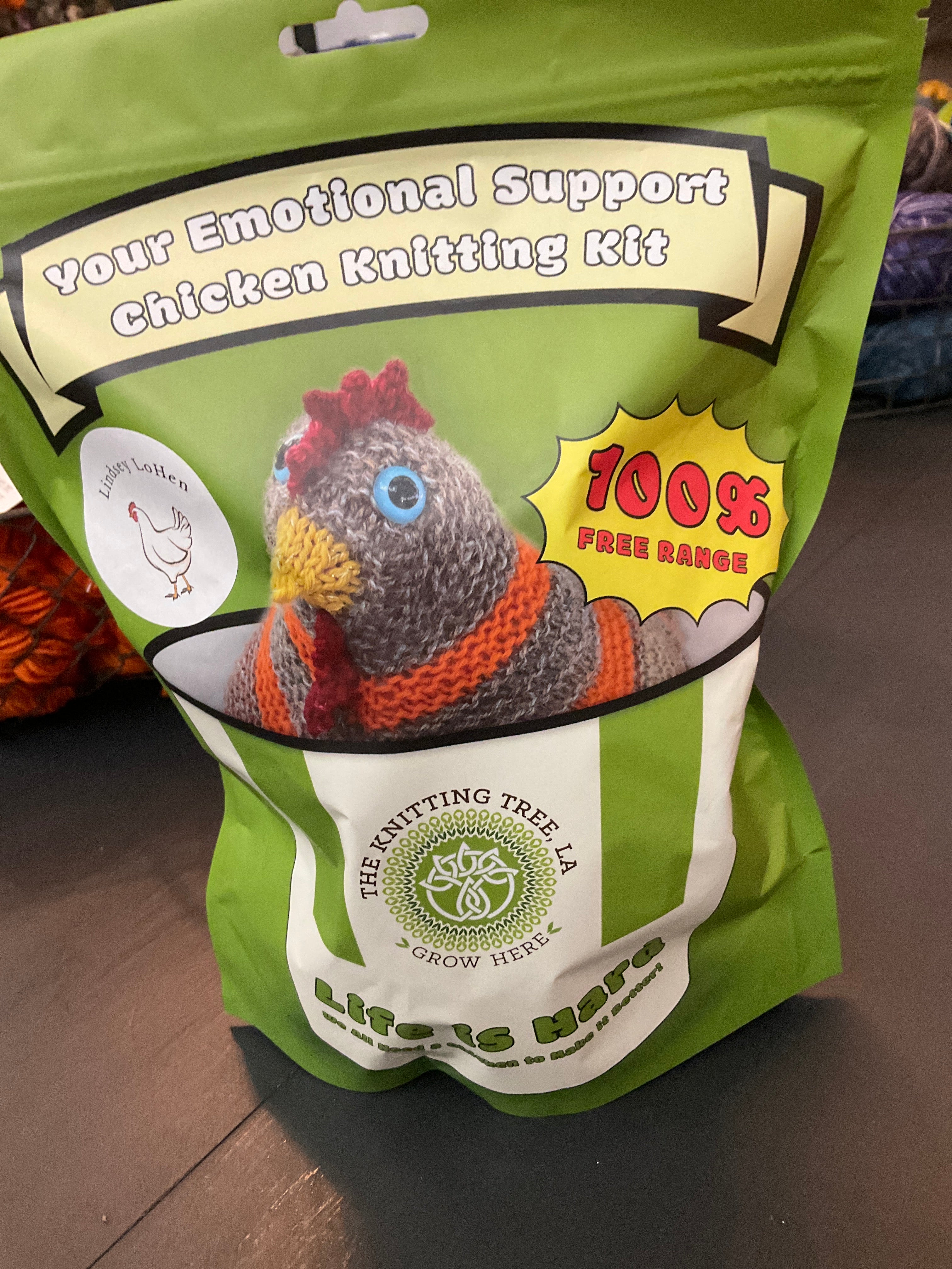 Emotional Support Chicks Crochet Knitted Chickens 