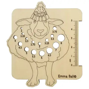 Emma Ball - Wooden Needle Gauge